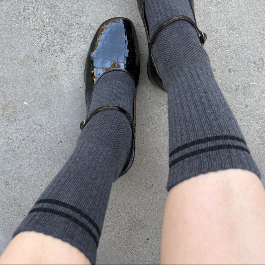 Boyfriend Socks - Charcoal
