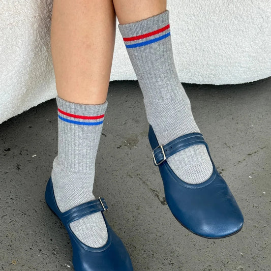 Boyfriend Socks - True Grey