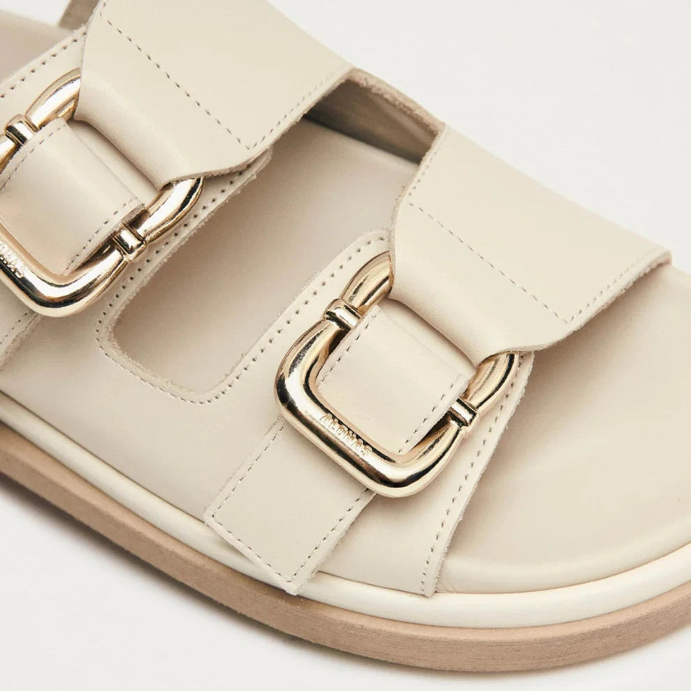 Harper Leather Sandals - Cream