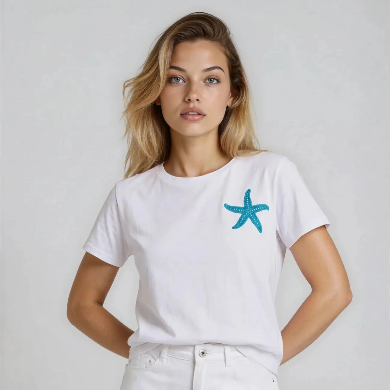 Starfish Caviar Tee - White