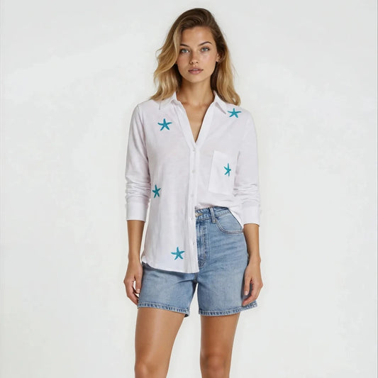 Starfish Blouse - White