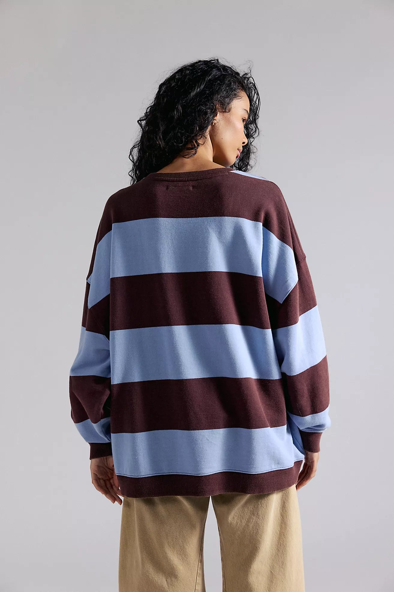 Classic Striped Oversized - Periwinkle Combo