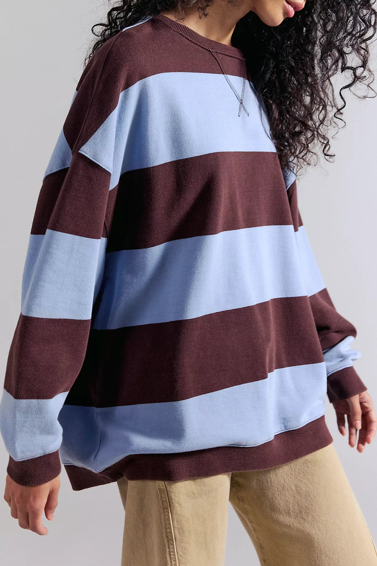 Classic Striped Oversized - Periwinkle Combo