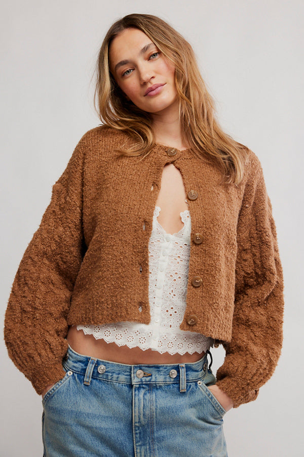 Thistle Cardigan - Macadamia