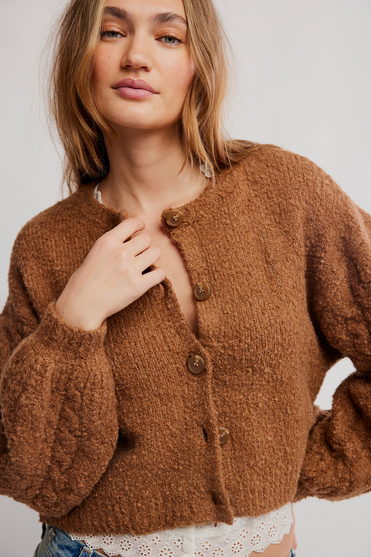 Thistle Cardigan - Macadamia