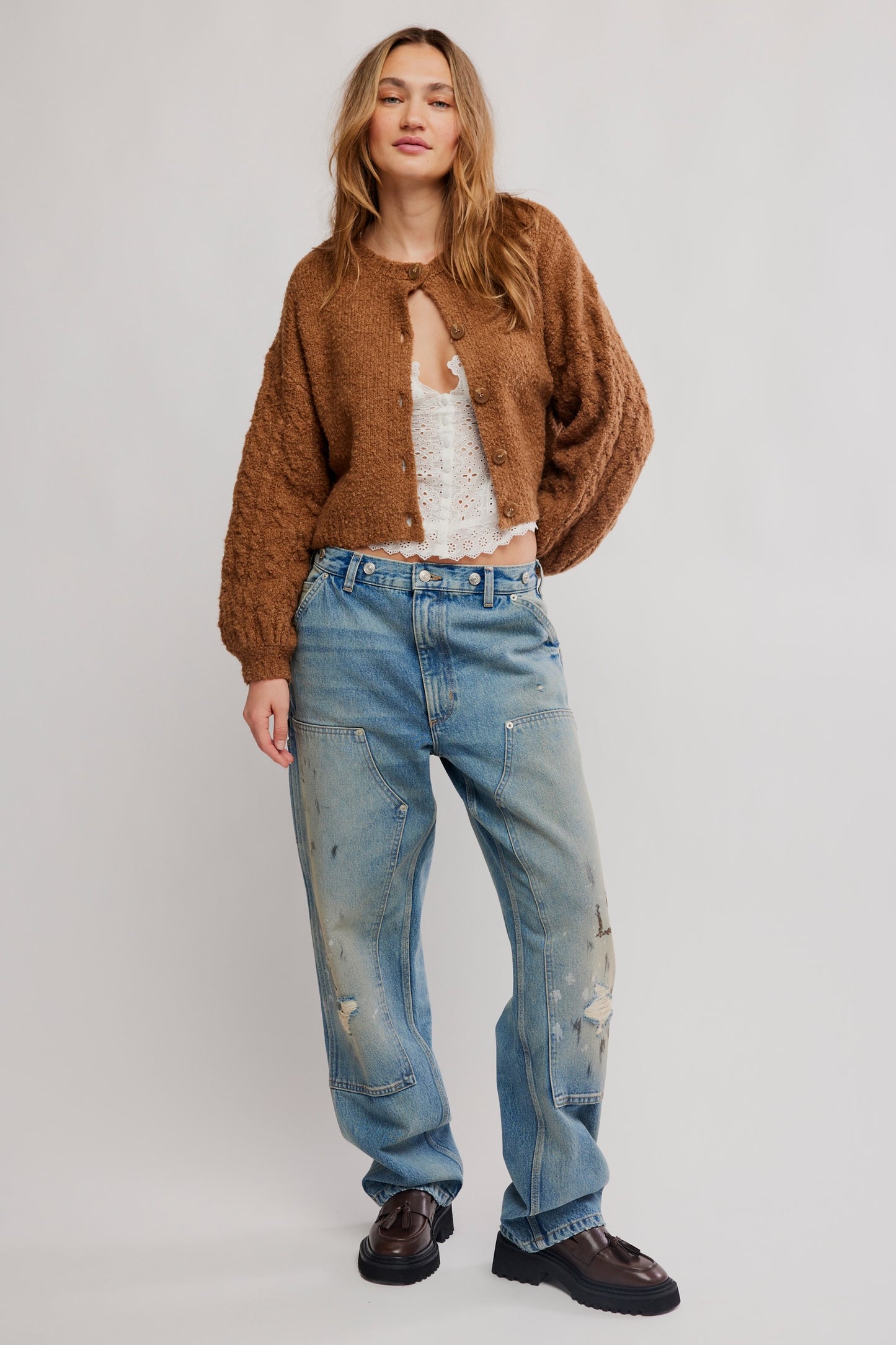 Thistle Cardigan - Macadamia