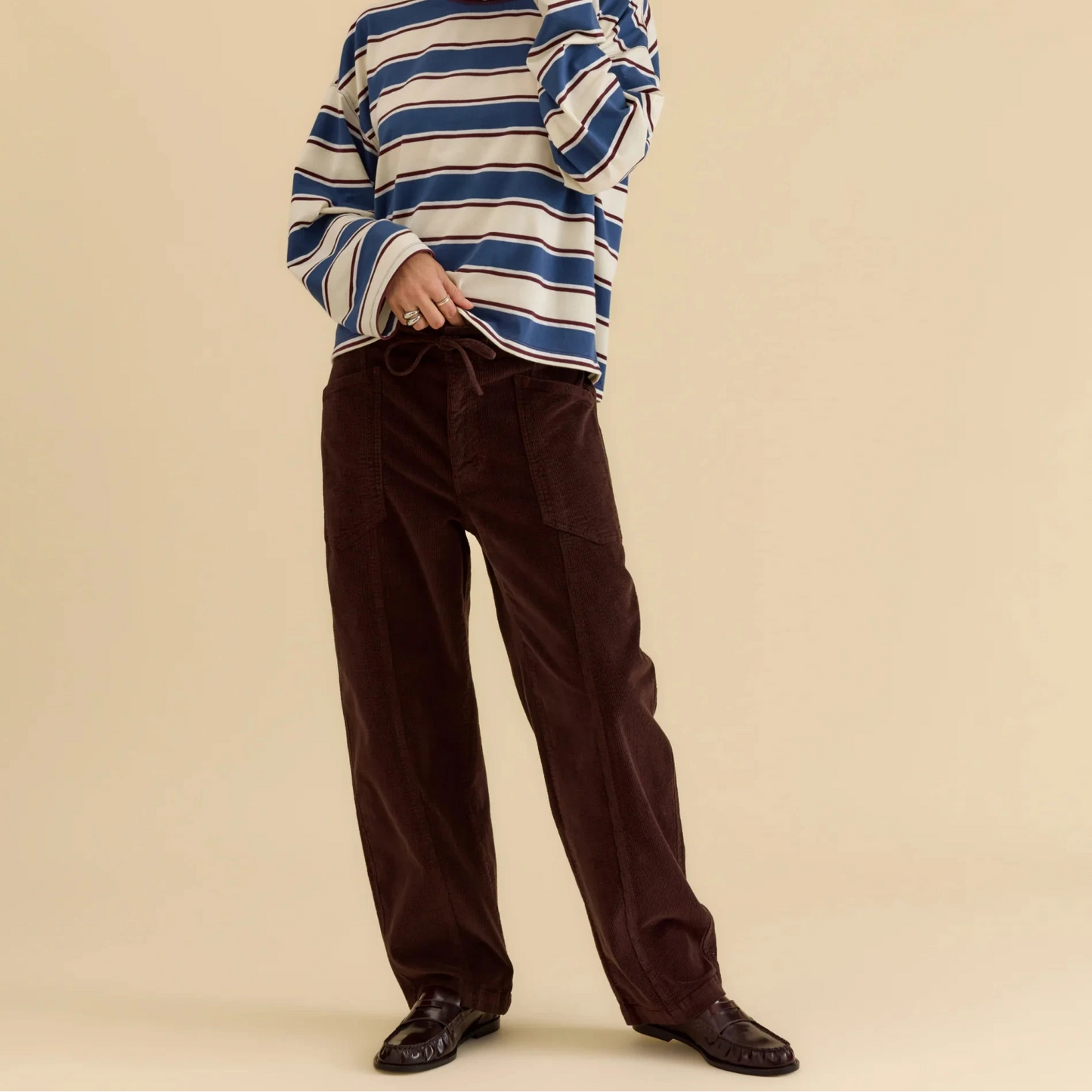 Villa Corduroy Drawstring - Chocolate