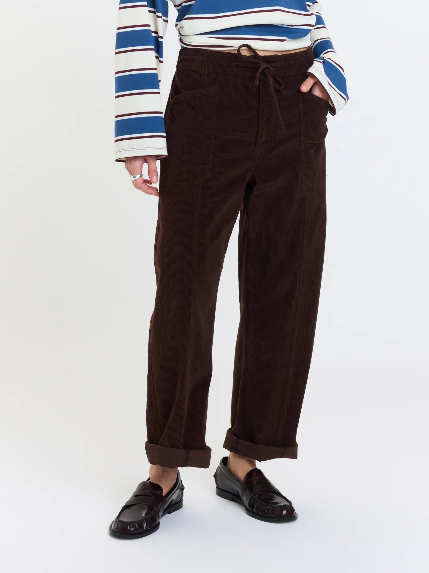 Villa Corduroy Drawstring - Chocolate