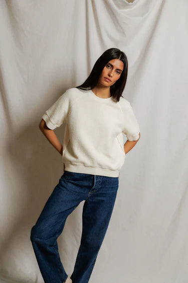 Kennedy Fleece - Bright Ivory