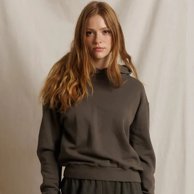 Heart Hoodie - Dark Olive