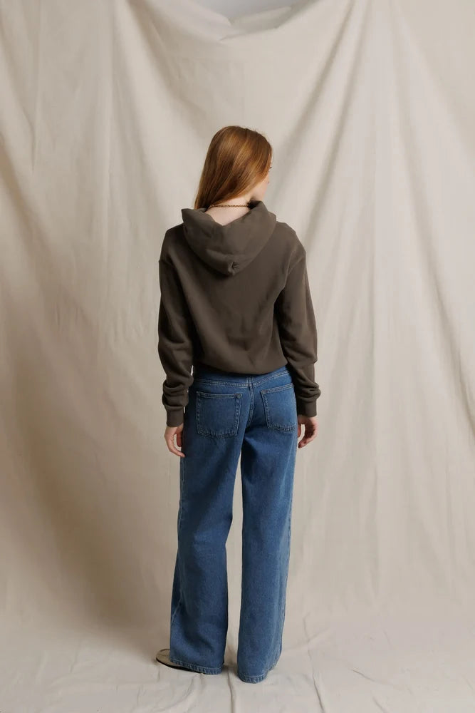 Heart Hoodie - Dark Olive