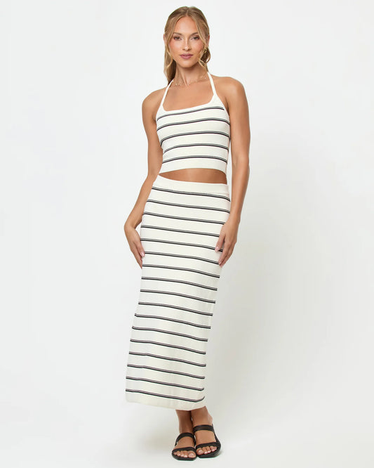 Ravello Skirt - Mykonos Stripe