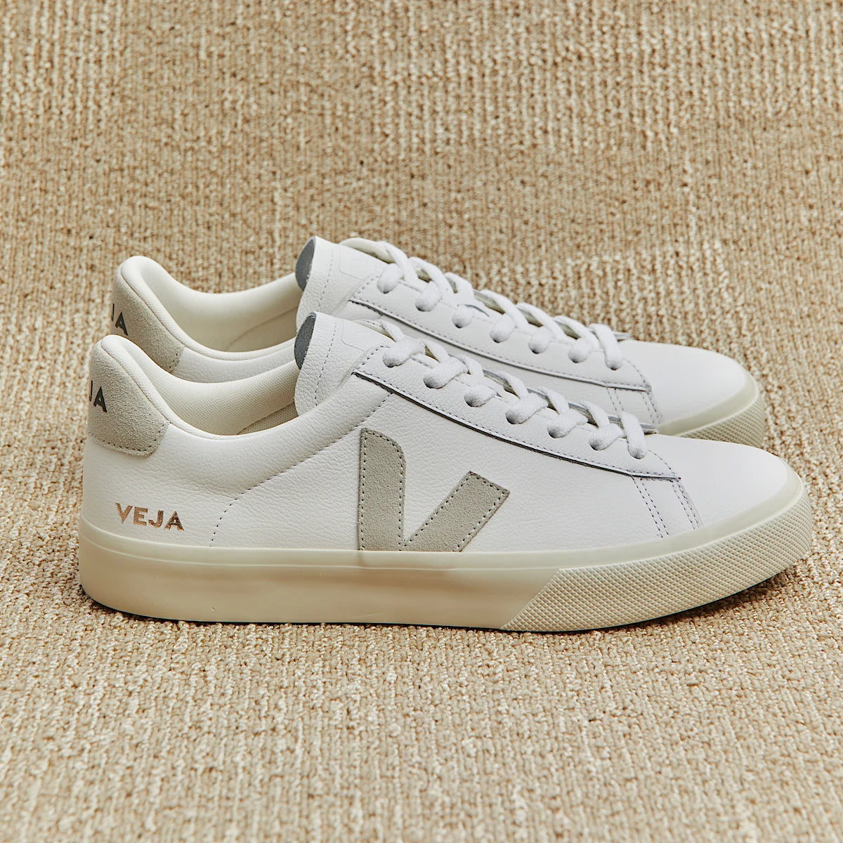 Campo Leather - White / Natural