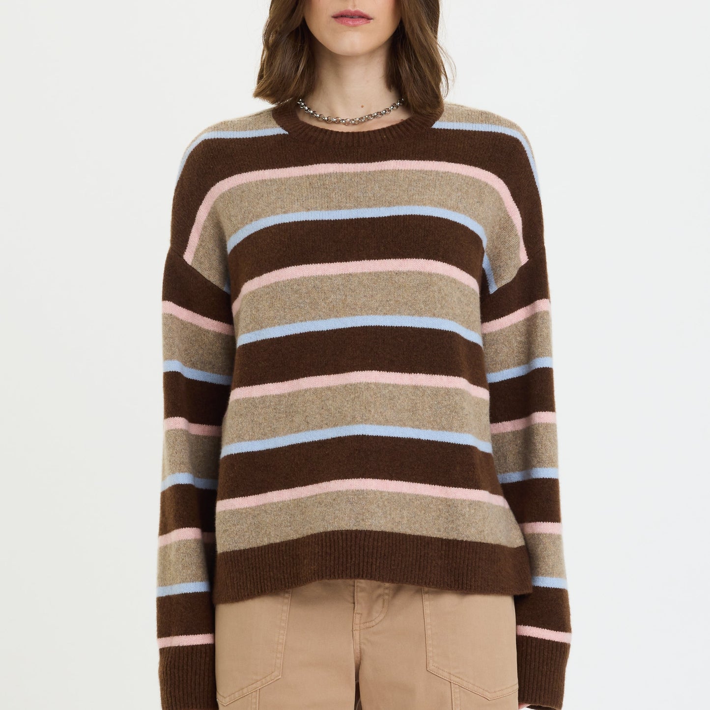 Carlyle Sweater - Dune Stripe