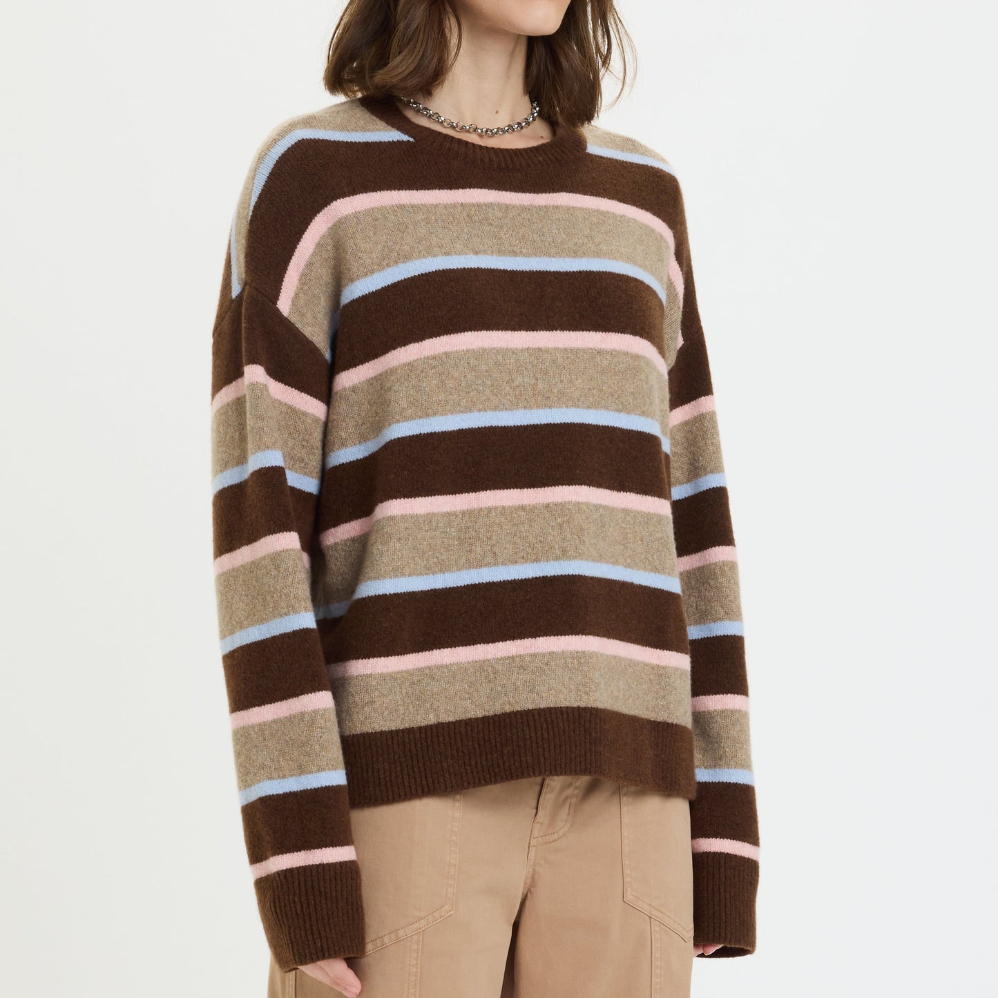 Carlyle Sweater - Dune Stripe