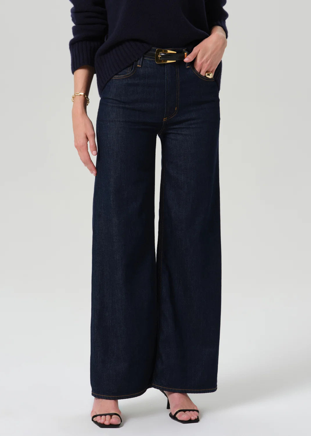 Lyra Long Wide Leg - Soft Rinse