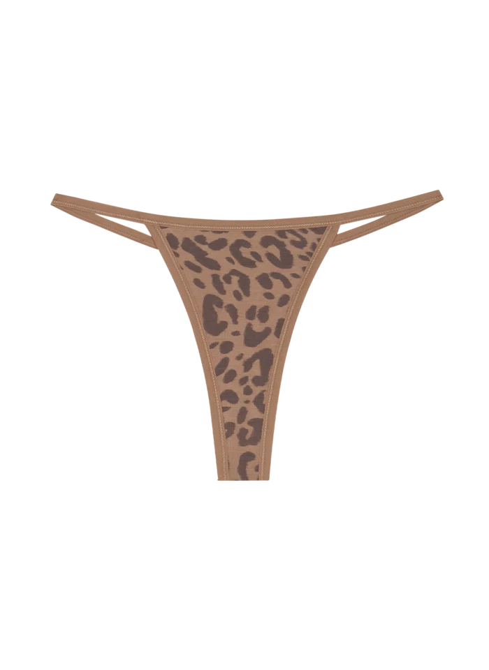 String Thong 2.0 - Leopard Tan