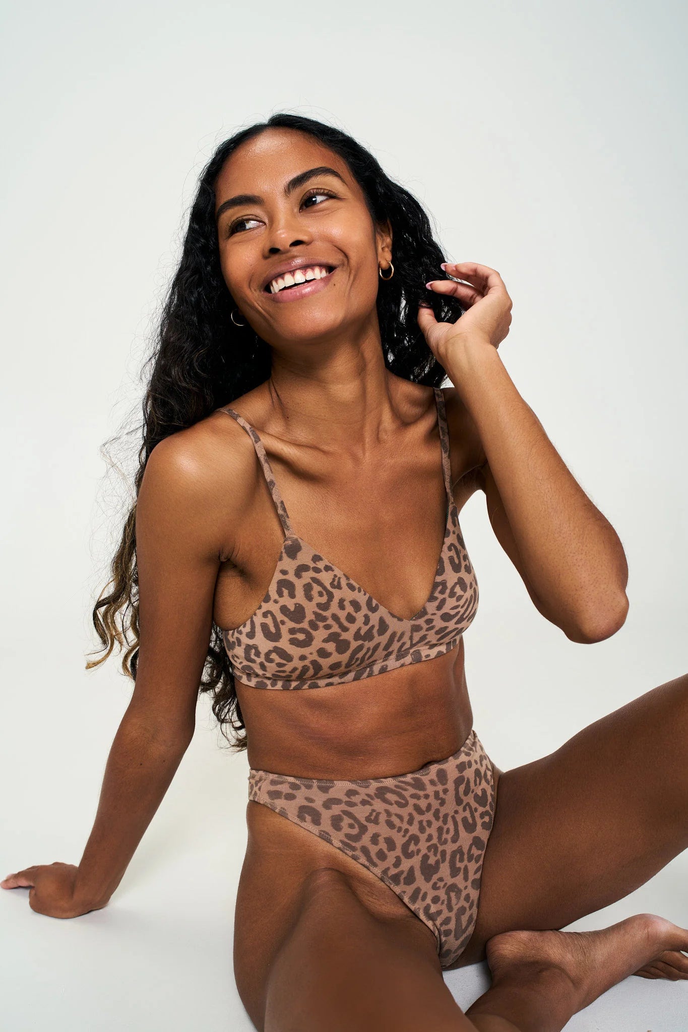 Triangle Bra - Leopard Tan