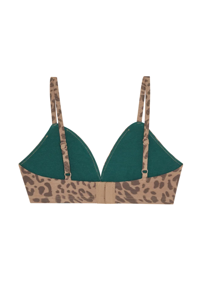 Triangle Bra - Leopard Tan