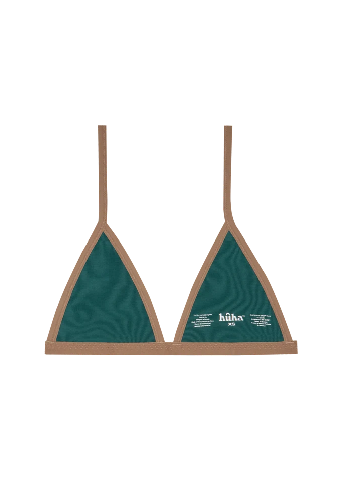 String Bra - Leopard Tan