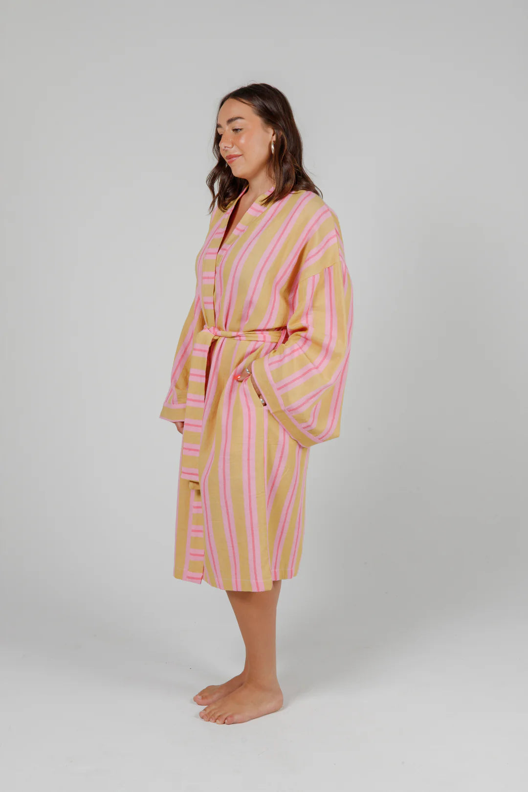Mistral Stripe Robe - Sunset Mix