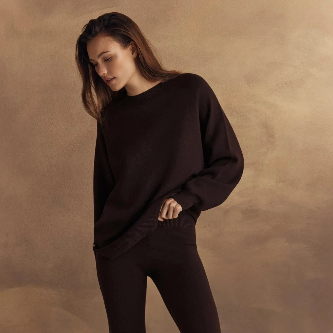 Olly Oversized Sweater - Dark Espresso