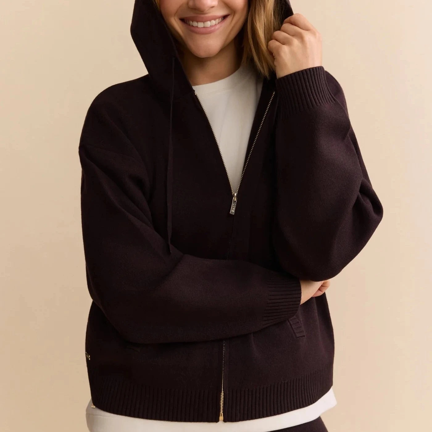 Olly Zip Up Hoodie - Dark Espresso