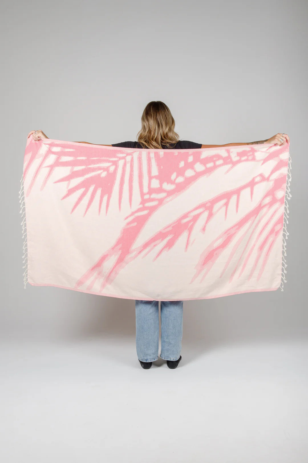 The Somers Palm Towel - Pink