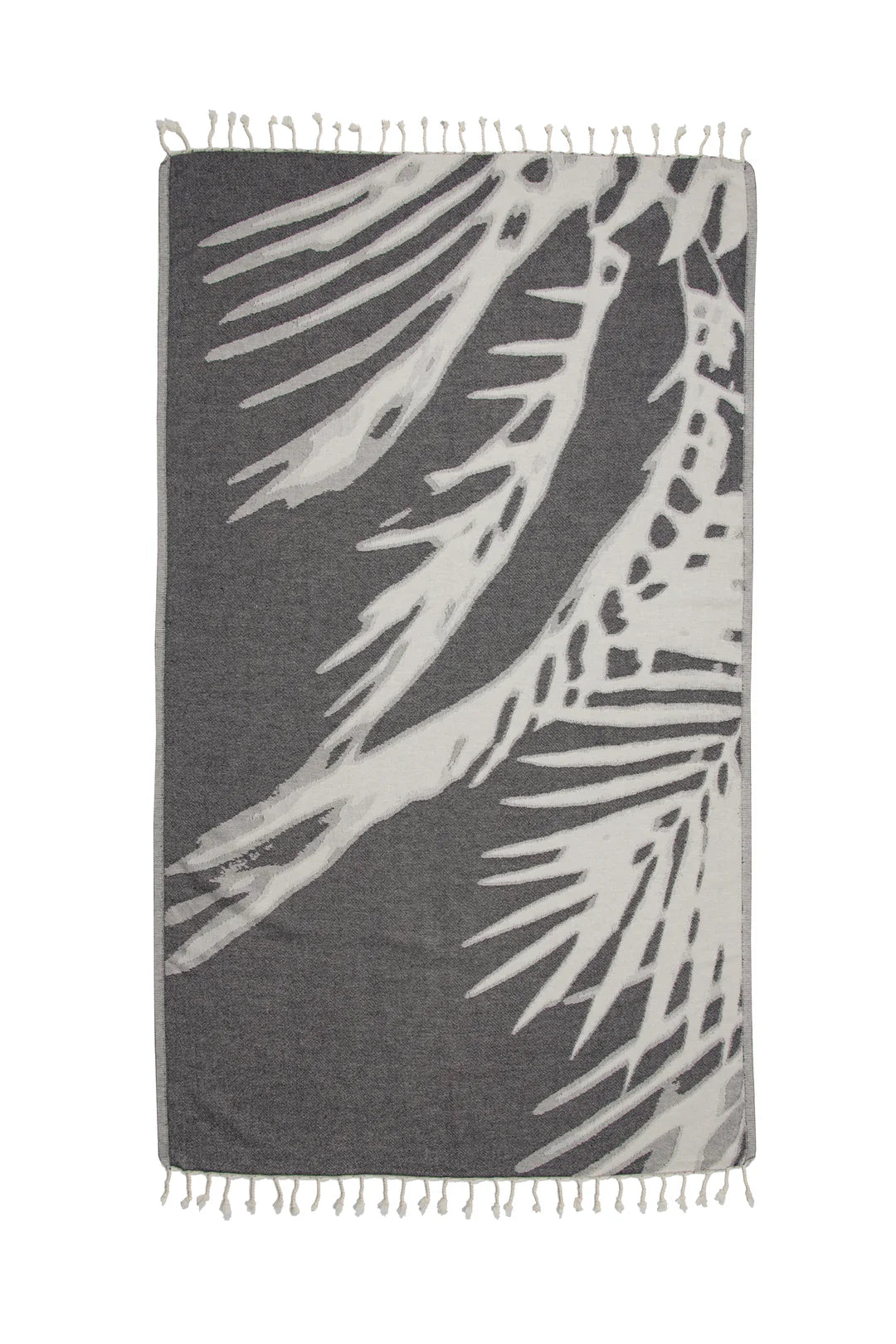 The Somers Palm Towel - Granite