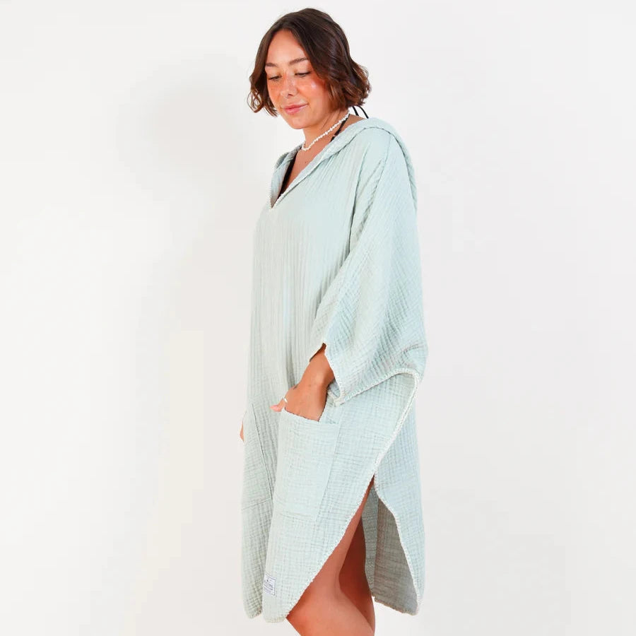 The Cocoon Surf Poncho - Sage