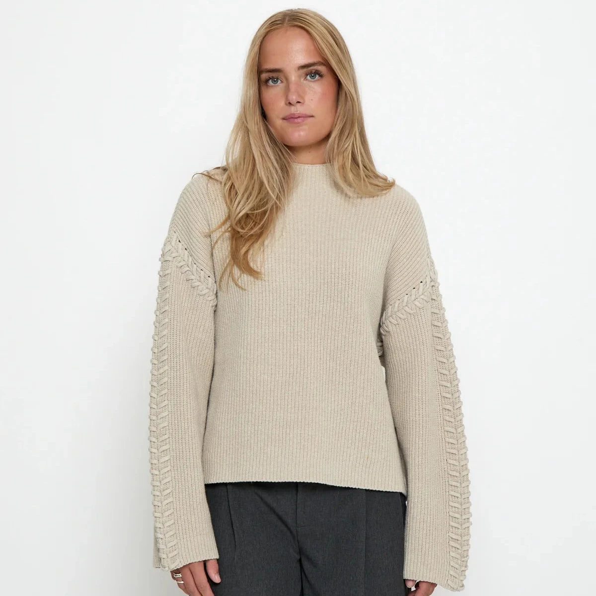 Sylvia Knit Sweater - Sand Grey