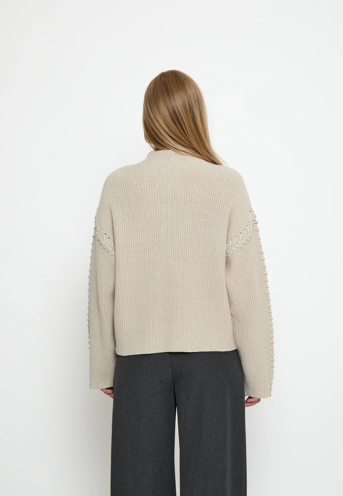 Sylvia Knit Sweater - Sand Grey