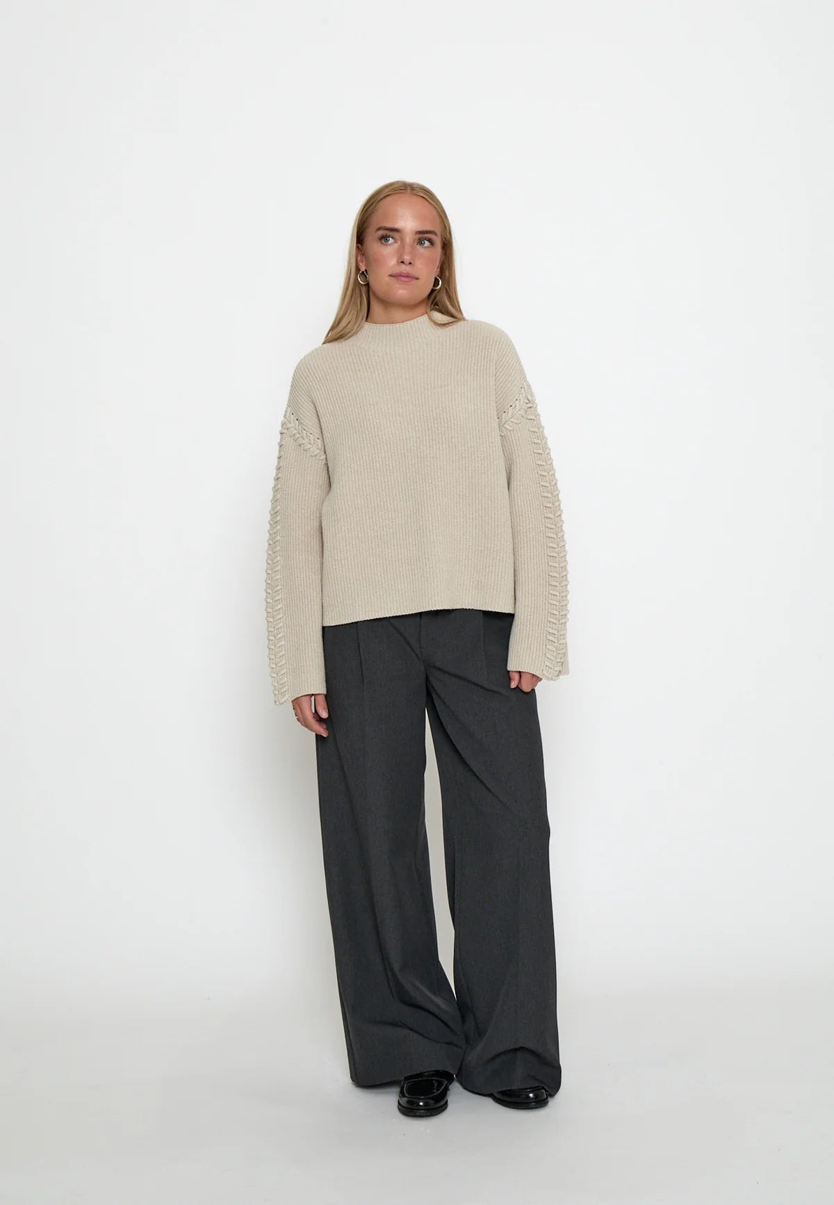 Sylvia Knit Sweater - Sand Grey