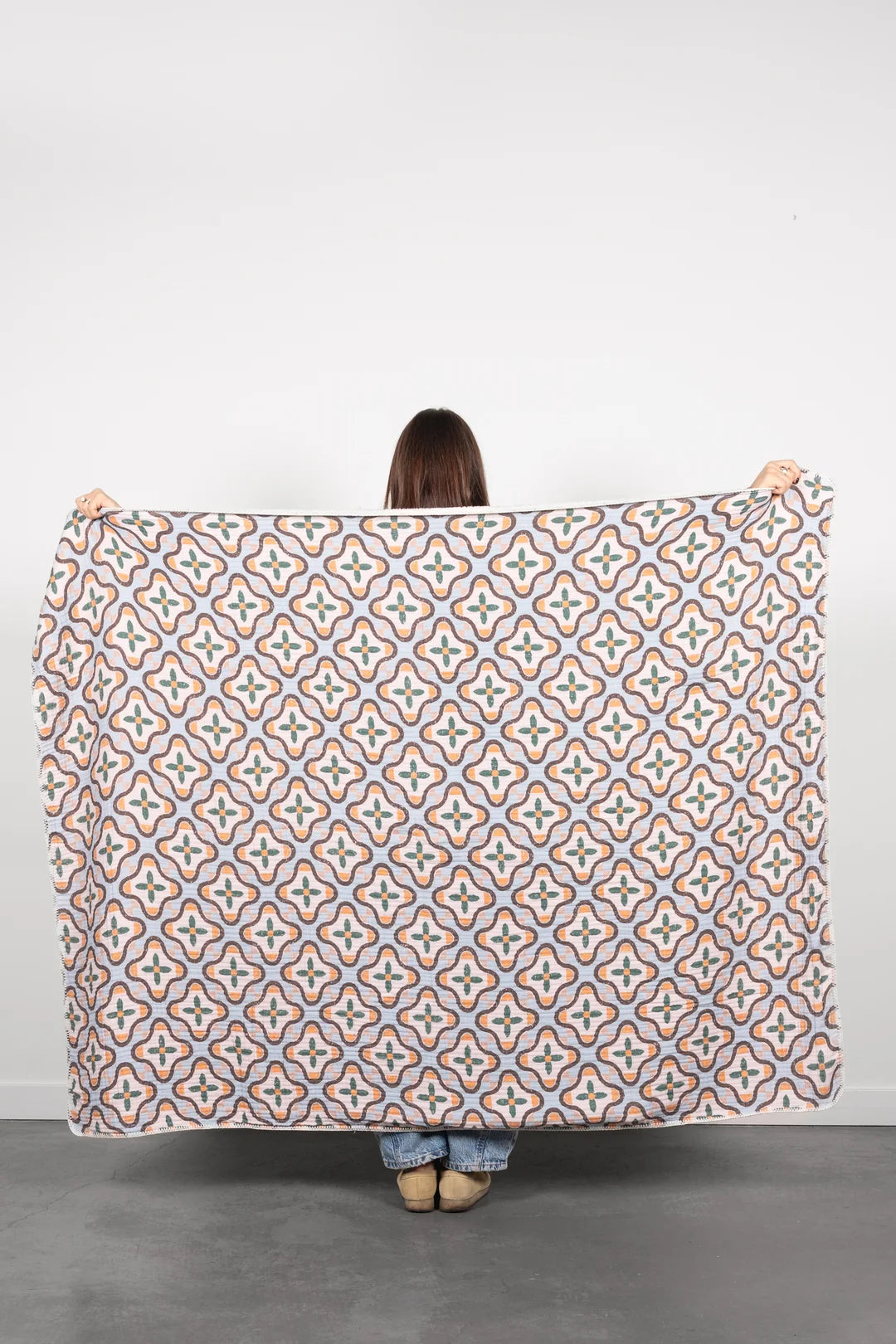 Mosaic Sherpa Blanket