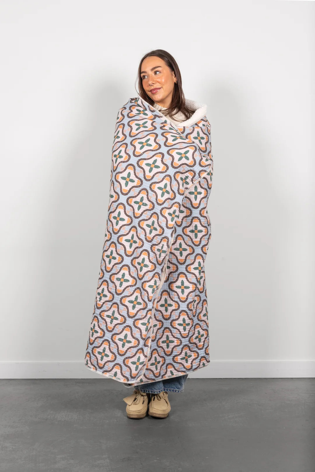 Mosaic Sherpa Blanket