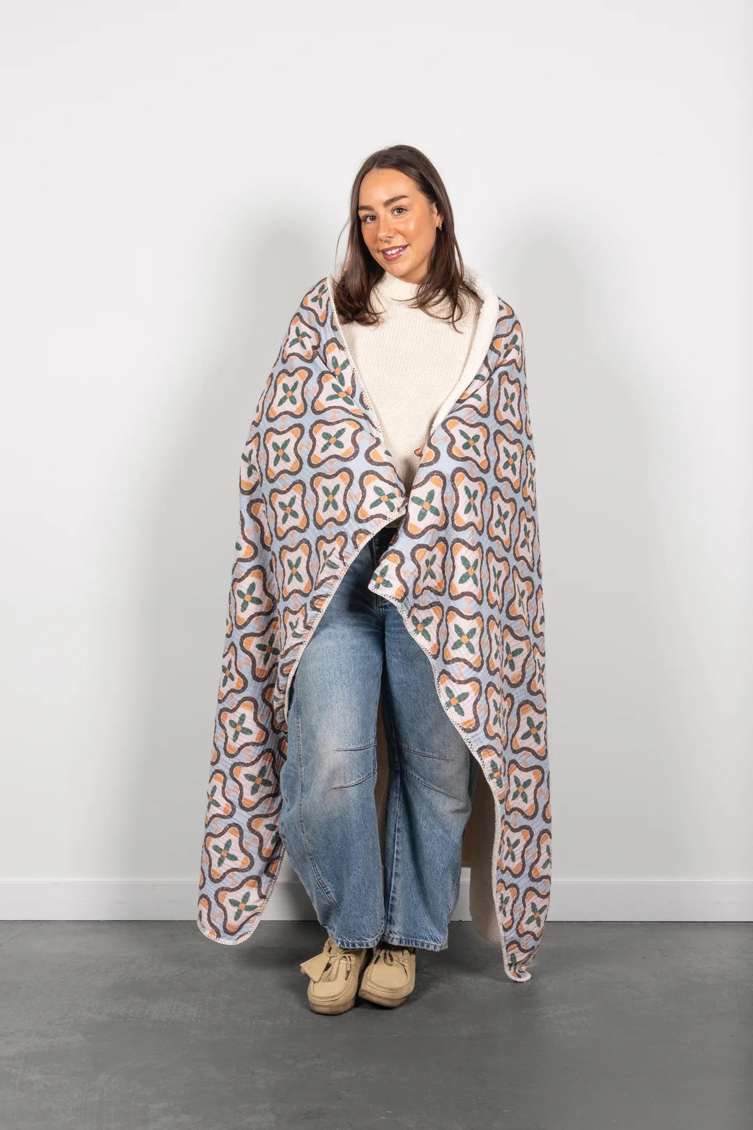 Mosaic Sherpa Blanket