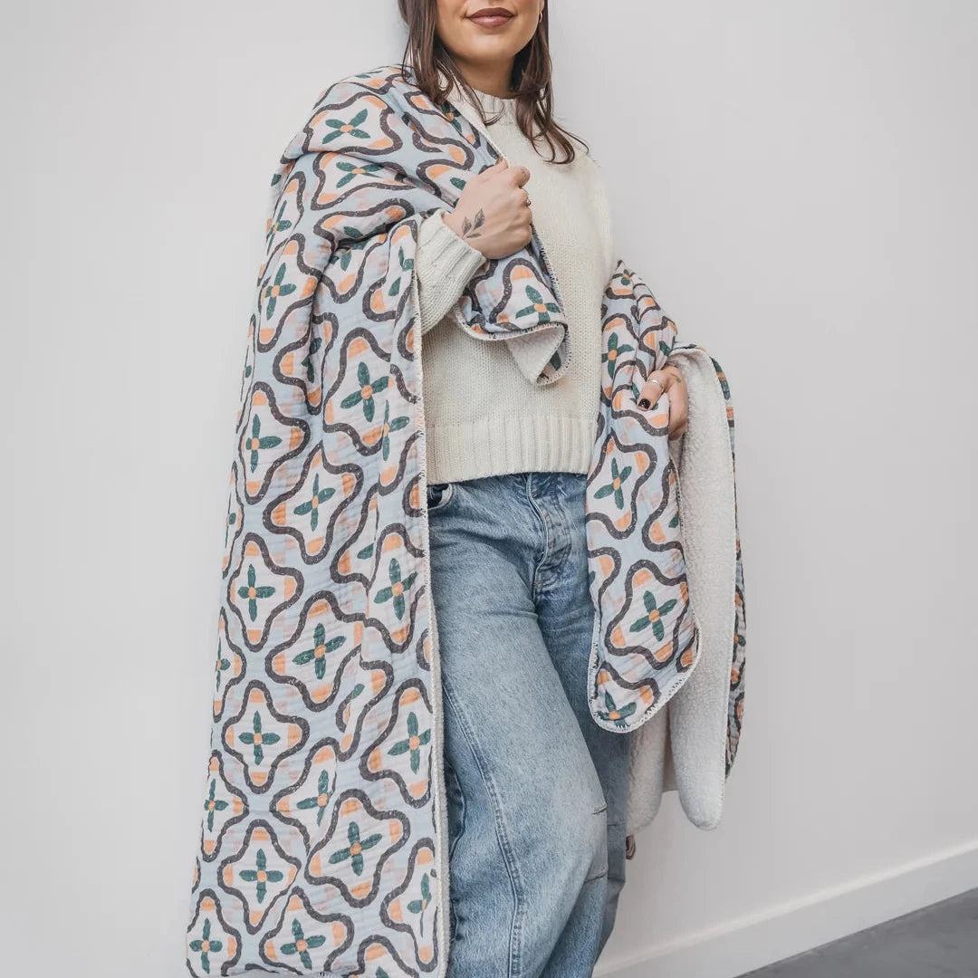 Mosaic Sherpa Blanket