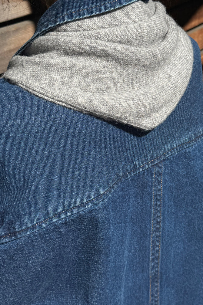 Cashmere Blend Bandana - Heather Grey