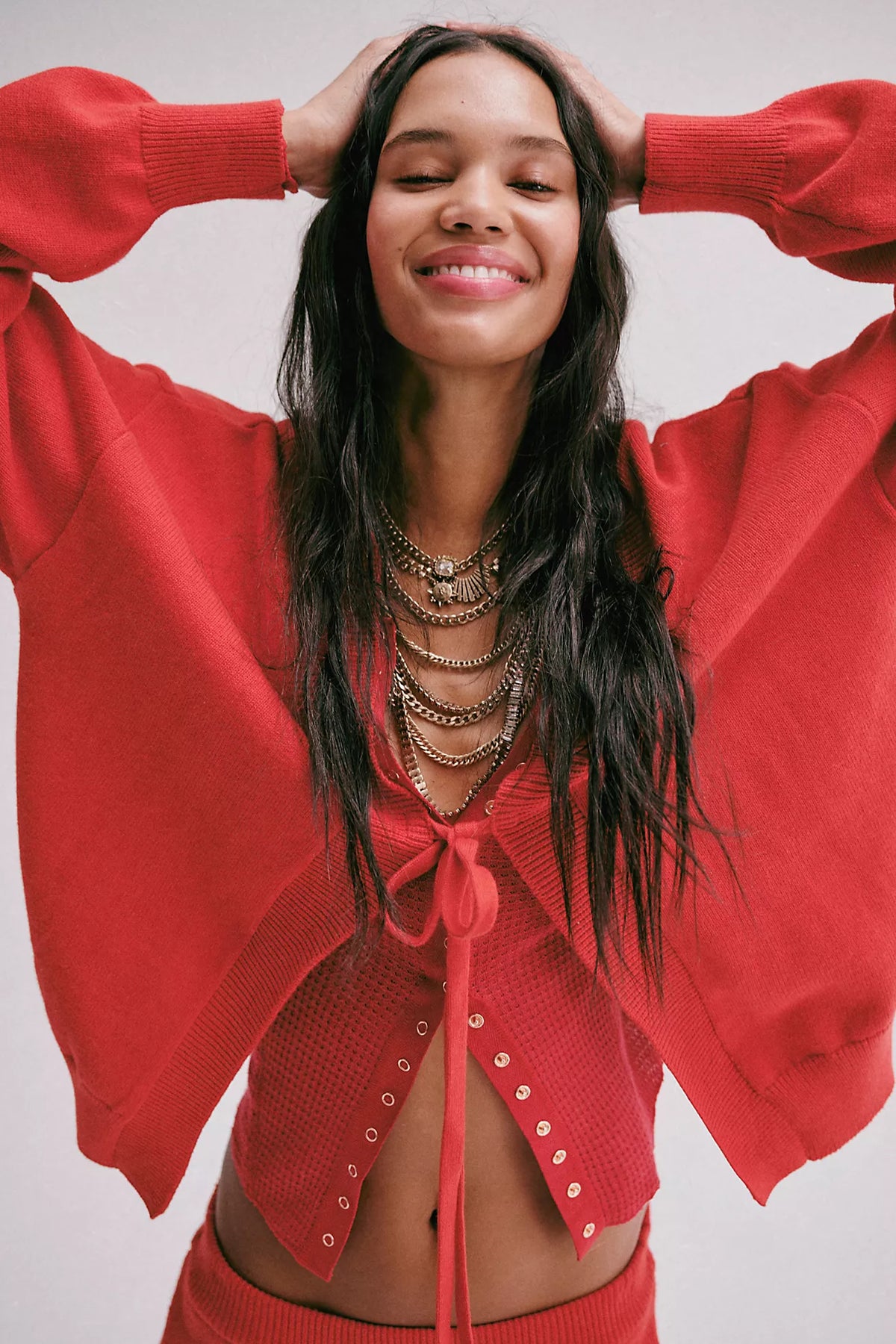Going Places Cardi - Cherry Crush