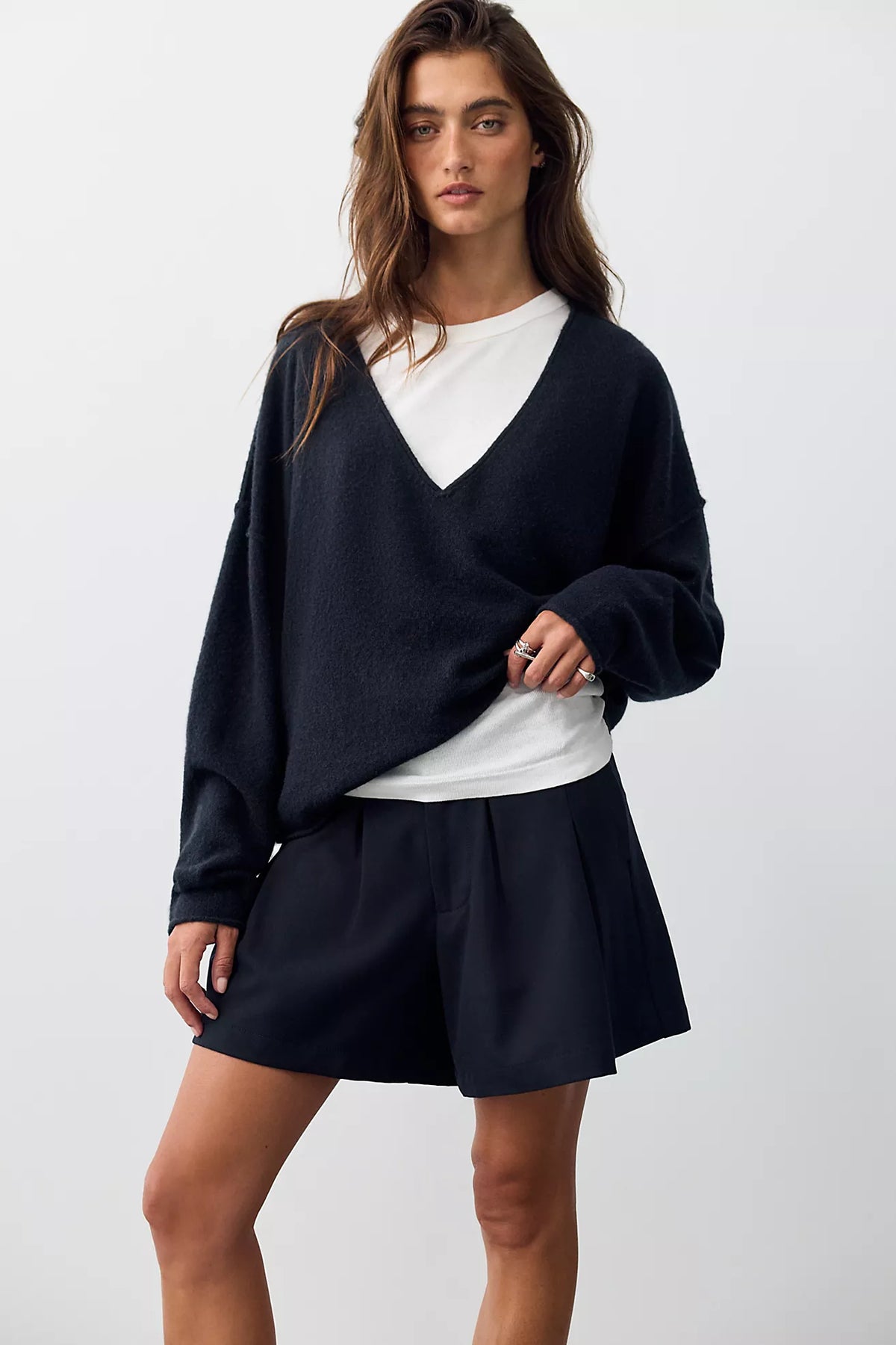 See Me V-Neck Knit - Black