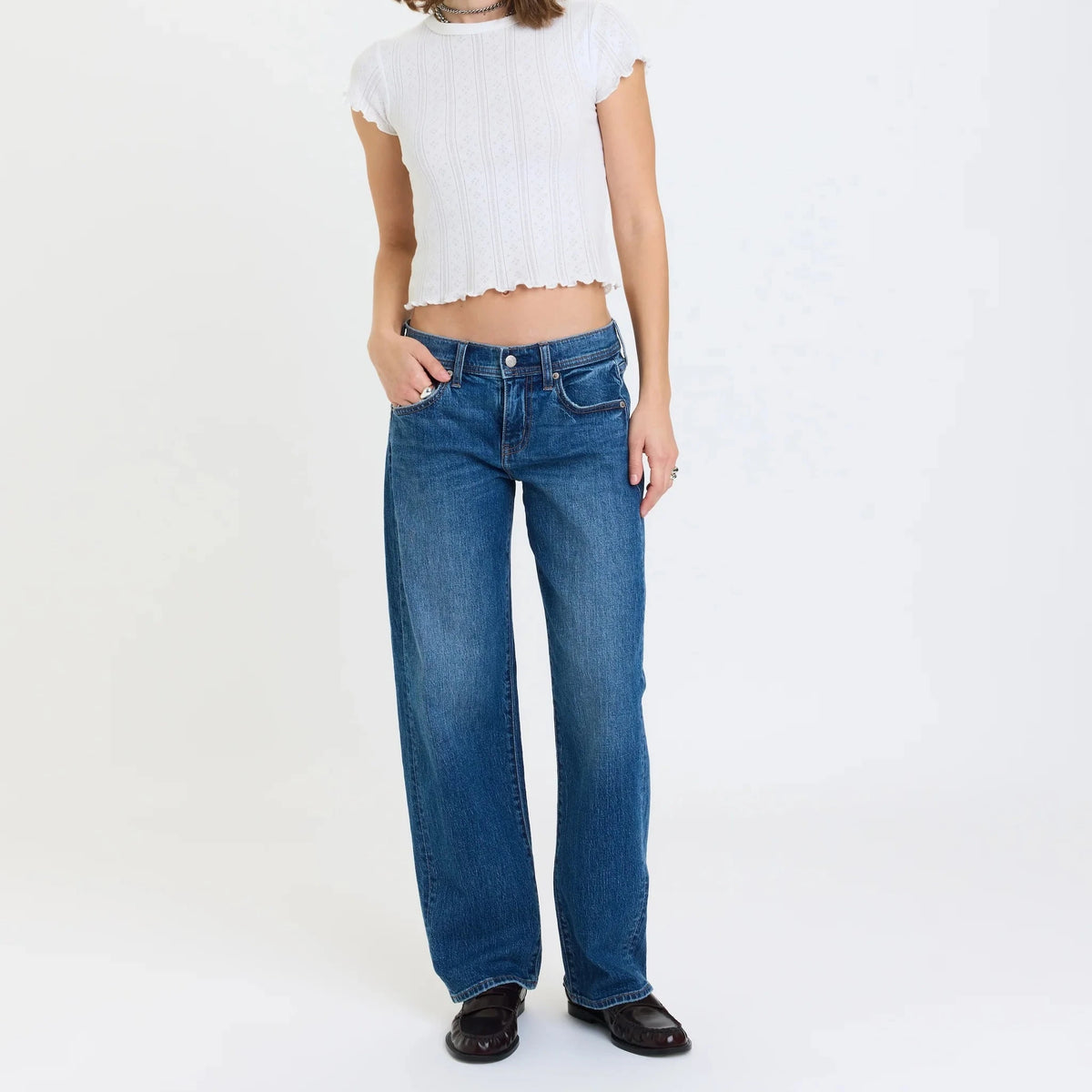 Replay Low Rise V-Waist Soft Barrel - Almost Home