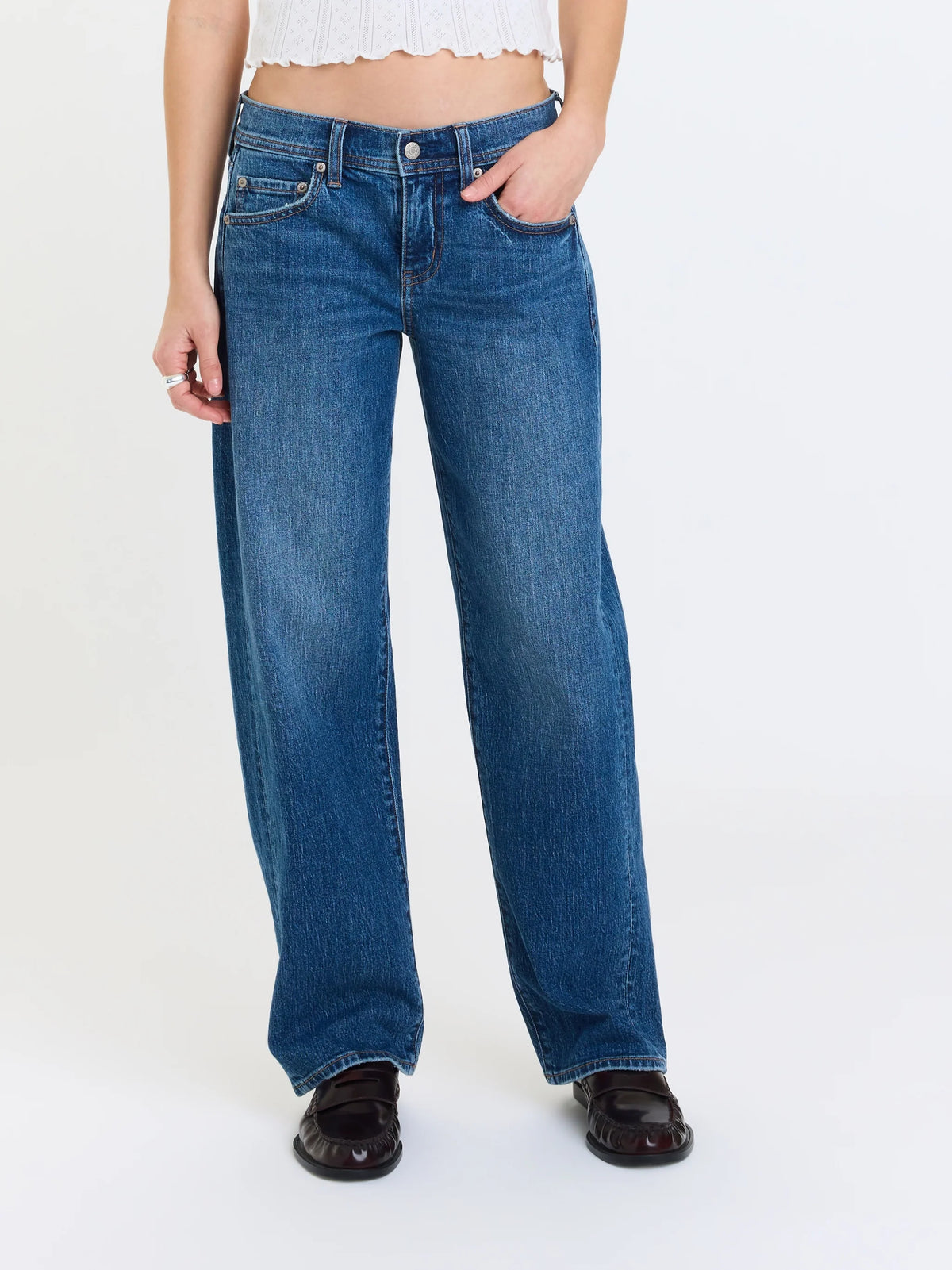 Replay Low Rise V-Waist Soft Barrel - Almost Home