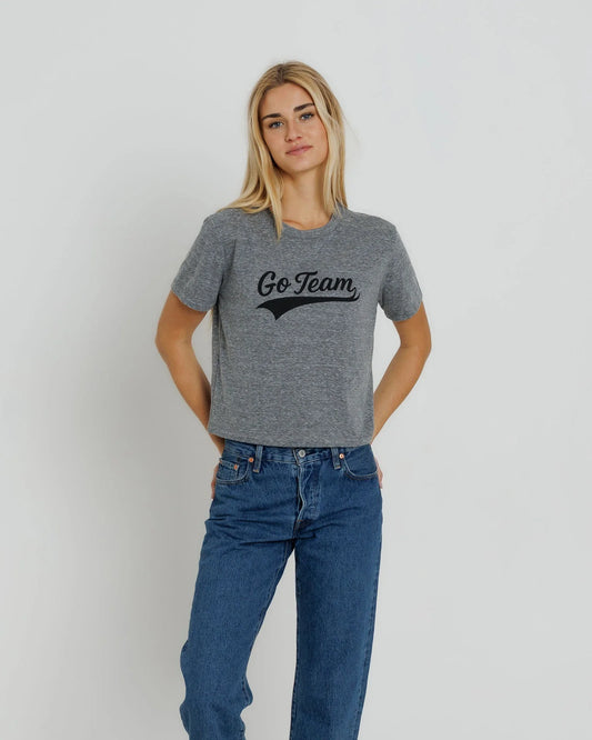 Go Team Tee - Heather Grey