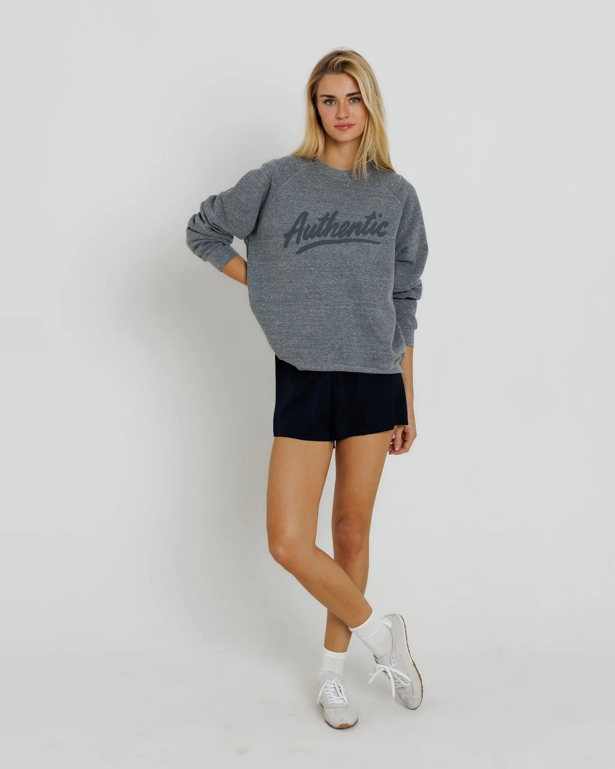 Authentic Raglan - Heather Grey