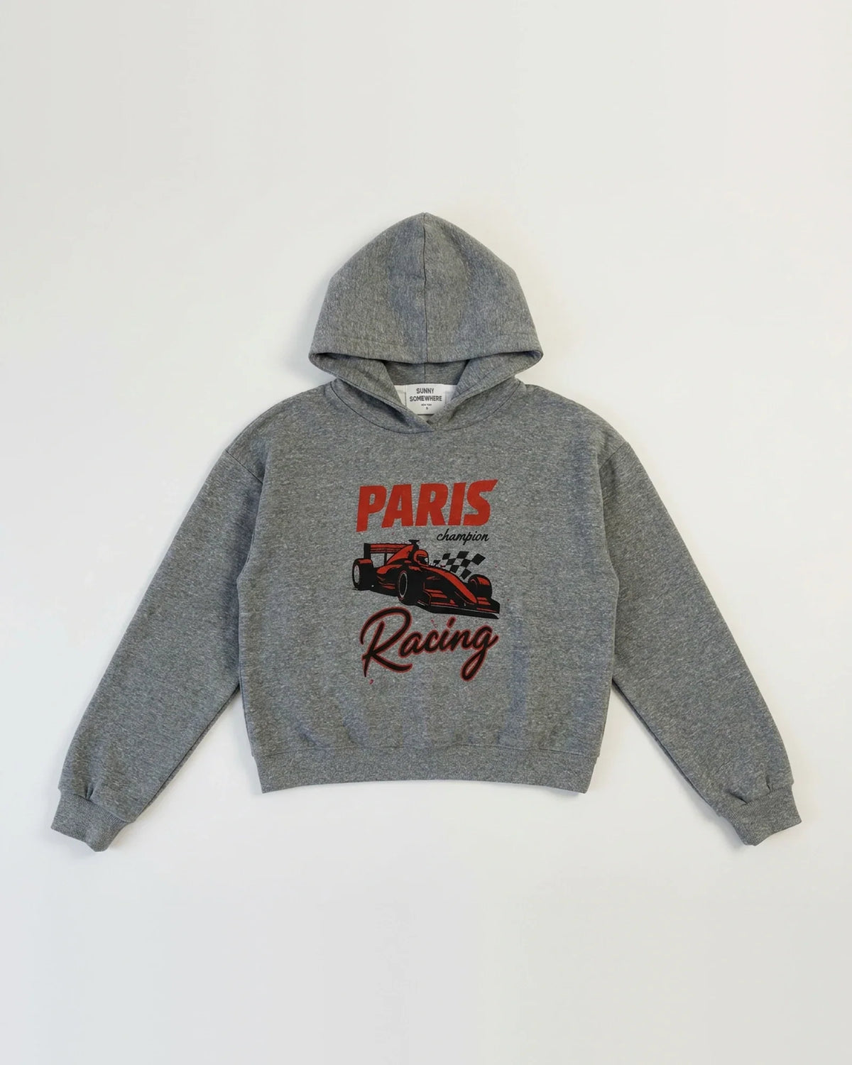 Paris Racing Hoodie - Heather Grey