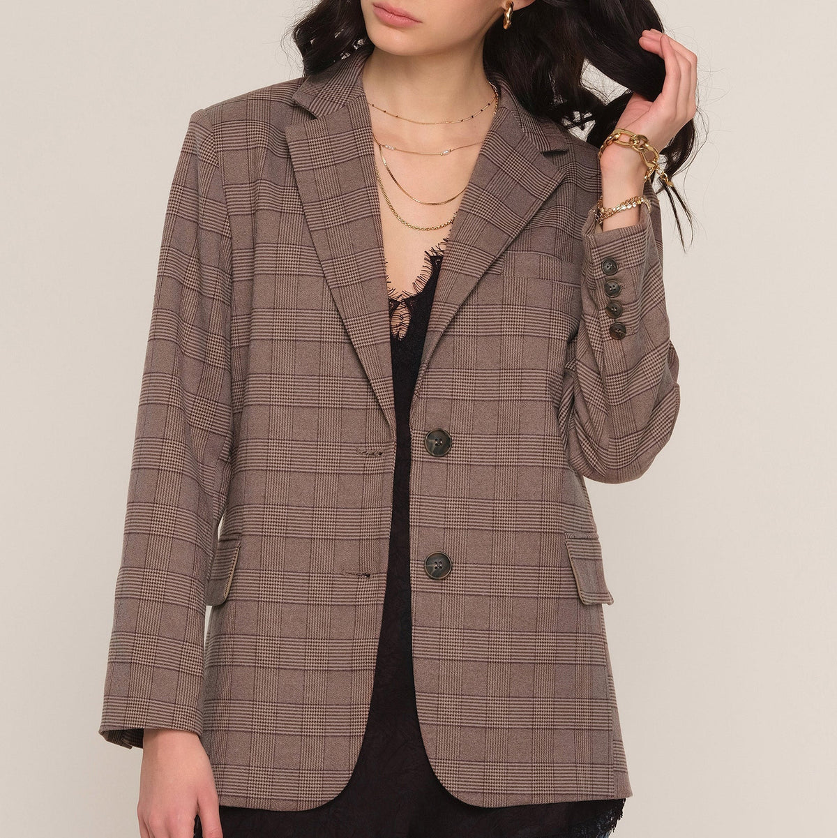 Sienna Blazer - Taupe