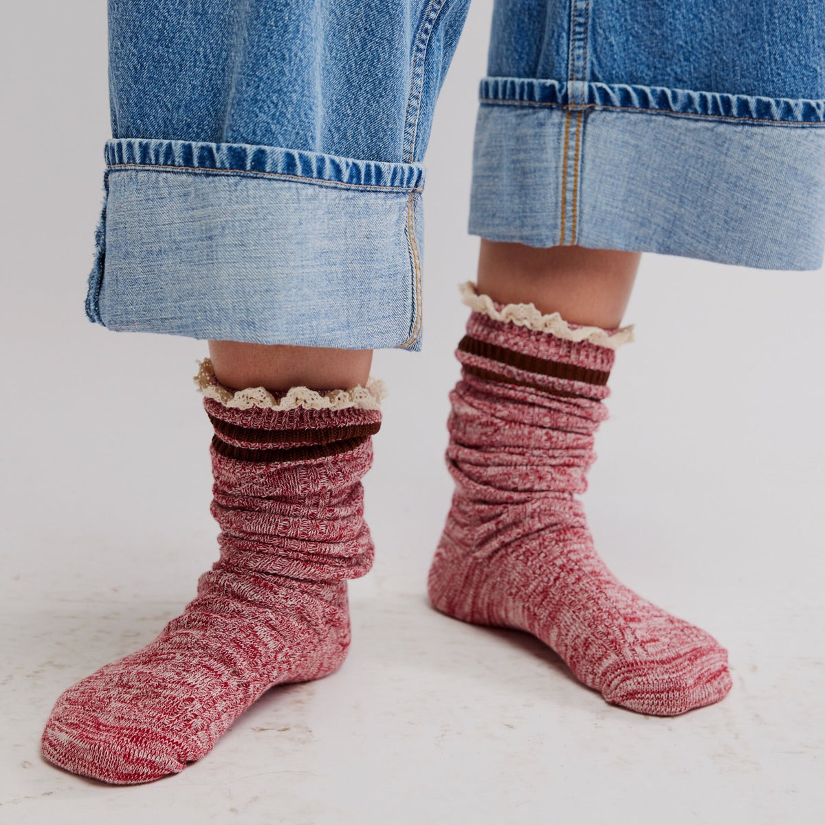 Homecoming Knee High Sock - Red