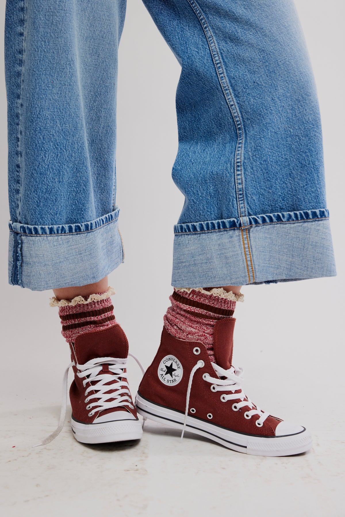 Homecoming Knee High Sock - Red