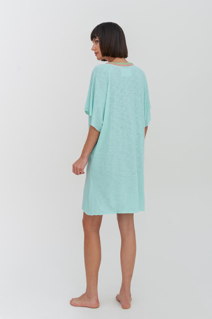 Pima Mini Abaya - Turquoise