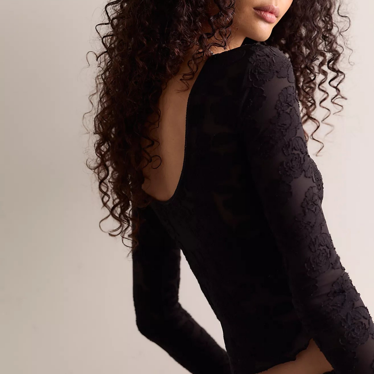 Night Shift Layering Top - Black